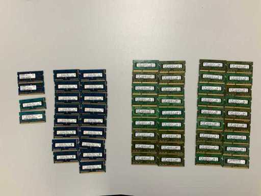 SK hynix/Samsung/Micron Technology 57GB(57x 1GB) DDR3 SO-DIMM PC3-10600S sticks