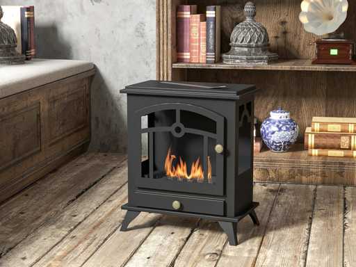 Vrijstaande bio-ethanol haard, brander 1,2 l