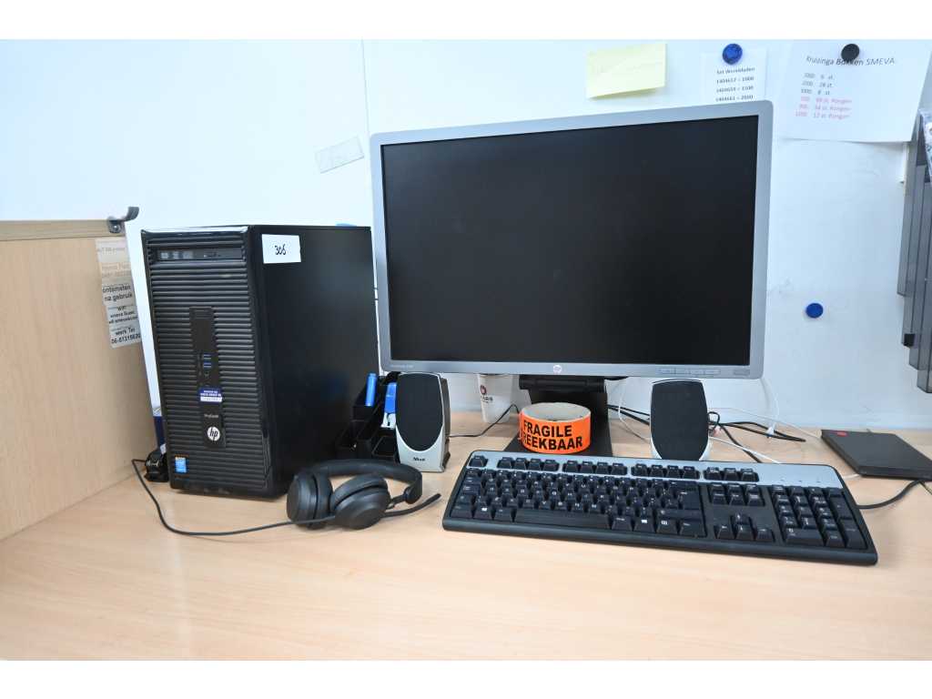 HP Prodesk 400 G2 MT i5 Desktop met HP elitedisplay 24”-monitor