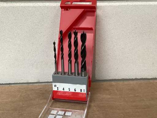 KWB wood drill set, 5 pieces, hexagon (17x)