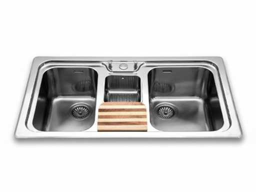 Alpex Inox 50/98 2v1b-e Double Sink 900 mm