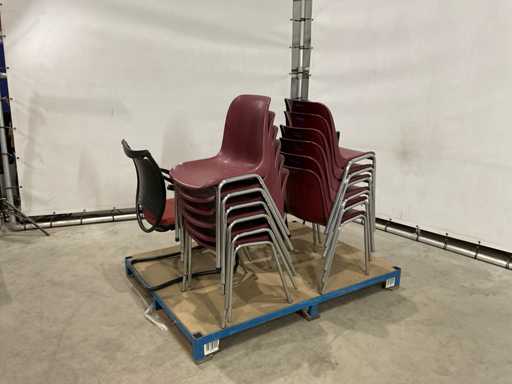Partij stoelen