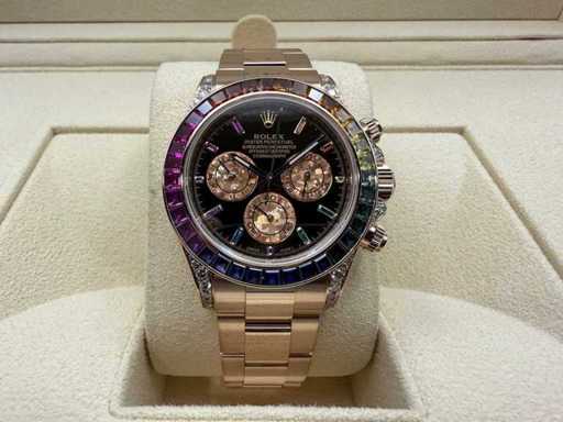 Rolex Daytona "Rainbow" Custom Diamonds | Rose Gold | 116509 | 2020+