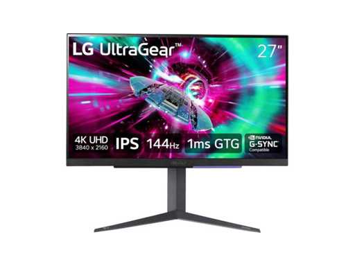 LG UltraGear 27GR93U-B - 4K IPS Gaming Monitor - 144hz - HDMI 2.1 - 27 inch
