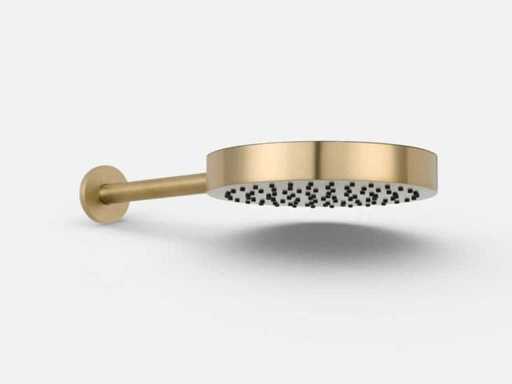 Overhead shower Ø25cm brushed brass