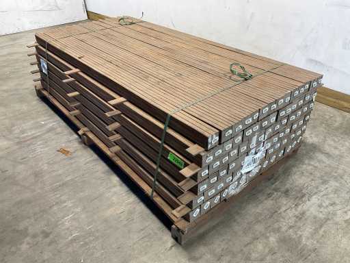 Puntino piallato Azobé 200x6,5x6,5 cm (91x)