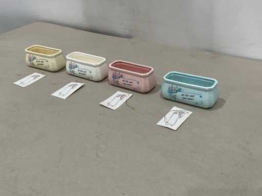 Stenen bakje 4 delig (17x)