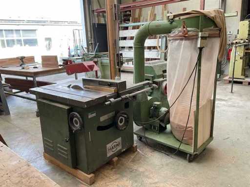 1979 Harwi Table Circular Saw Machine with Extraction System
