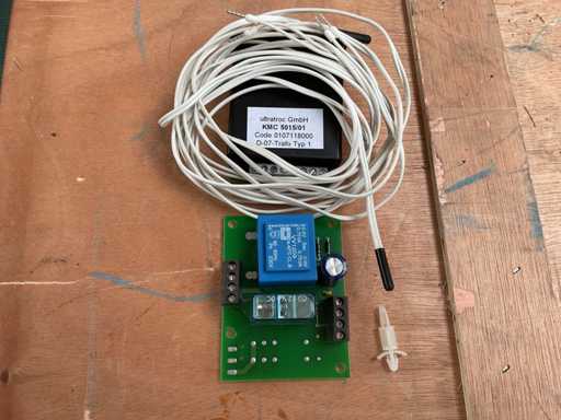 Termómetro de punto de rocío 3 LED, transformador, sensor (2x)