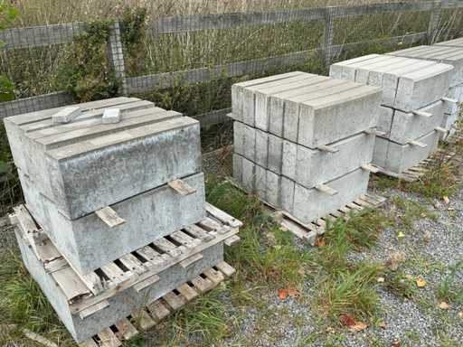 Beton borduren gebogen 48st