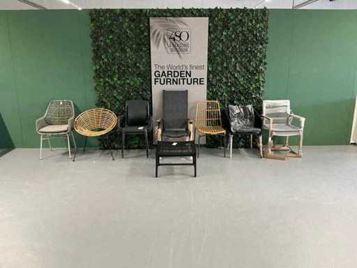 Chaises de jardin variées (8x)