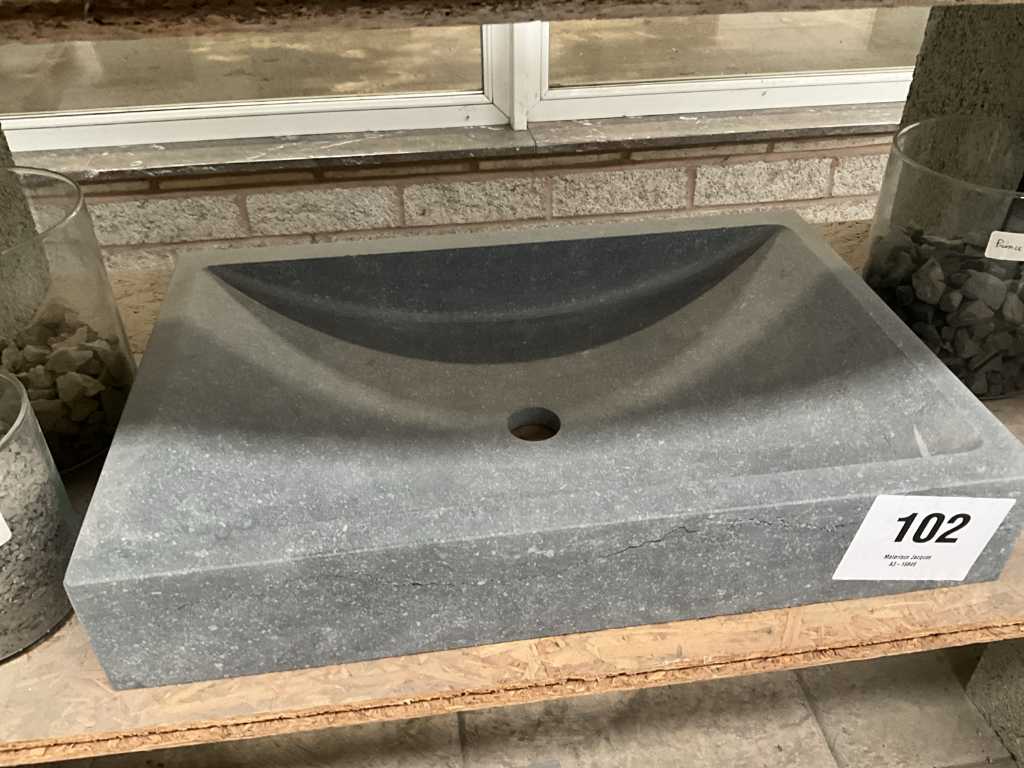 Natural stone washbasin