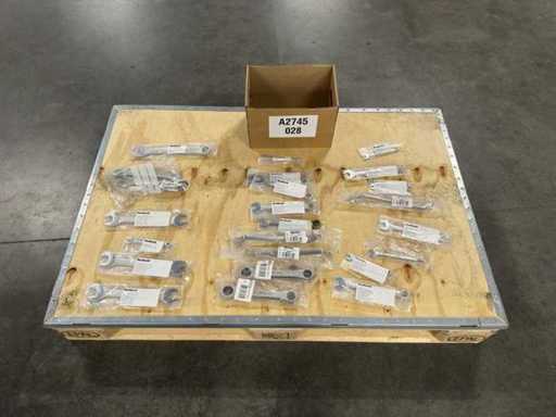 Partij steeksleutels/ringsleutels/combinatiesleutels 