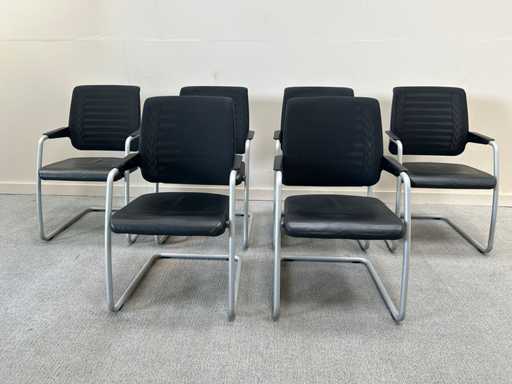 GIRSBERGER - Chaise visiteur - Chaise de salle d’attente (6x)