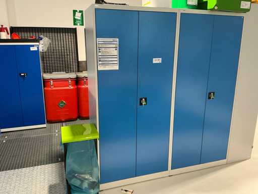 OTTOKIND workshop hinged door cabinet with contents