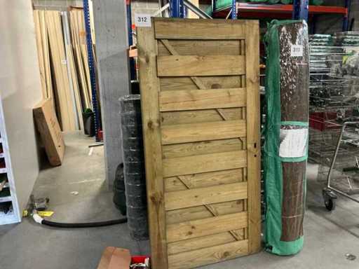 Houten tuinpoort