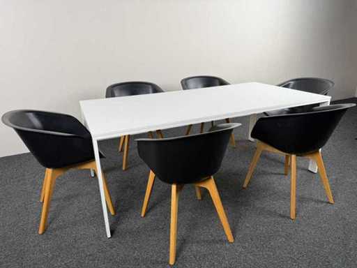 DRISAG/SEDUS - Tafel + 6 Stoelen - Vergaderset