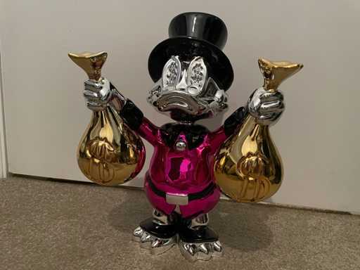 Statua pop art di Paperone Paperone