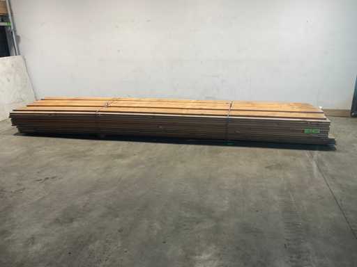 Profil de la cabine en rondins Douglas non traité 500x19,5x2,8 cm (54x)