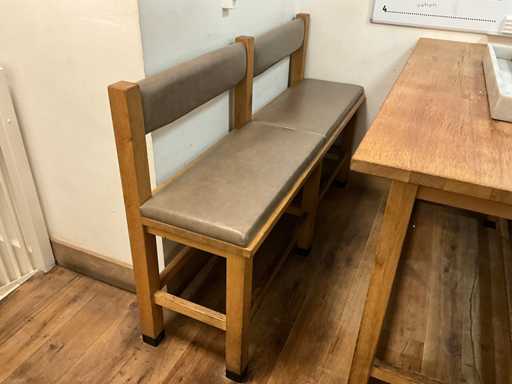 Cabine - Panca alta del ristorante con rivestimento in pelle