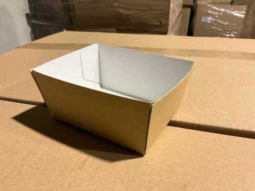 Various cardboard packaging trays
