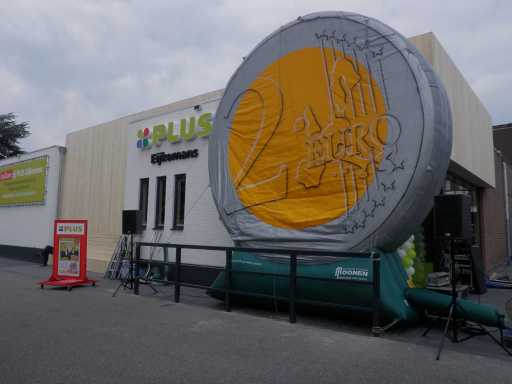 Euromunt opblaasbaar