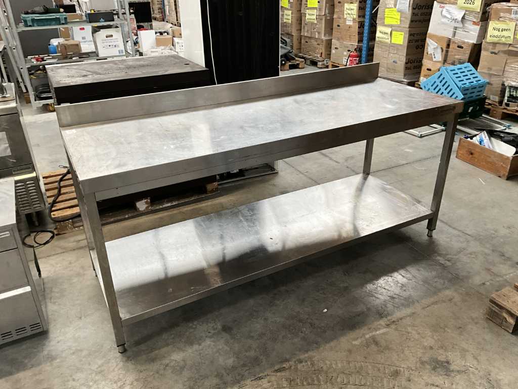 Stainless steel work table GGMGASTRO