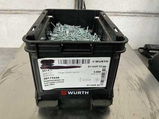 Würth 3.82 kg Plaatschroef VK 2,9 x 32 in stapelbare bak