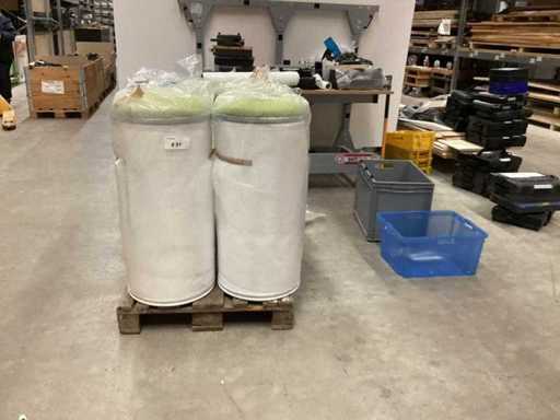  Containere vrac cu capac și inel de blocare (6x)