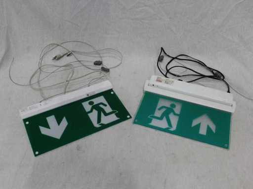 Set Various Exit Signs
