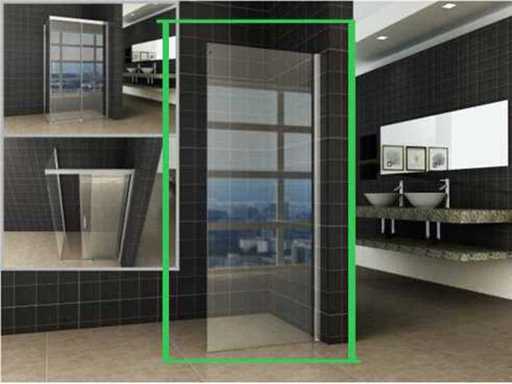 Mur latéral de Wiesbaden pour porte à niche 120x200 verre NANO 20.3444