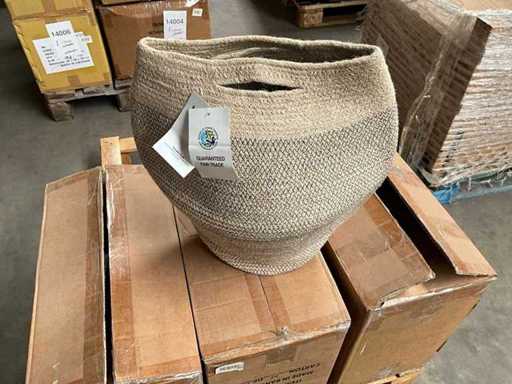 Fair Trade jute bag crème 20 x 15 x 45 cm (28x)