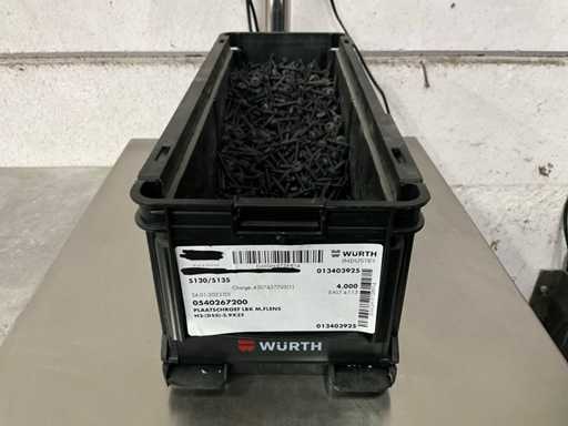 Würth 7,47 kg Vis noire avec bride 3,9 x 25 pouces pour un contenant empilable