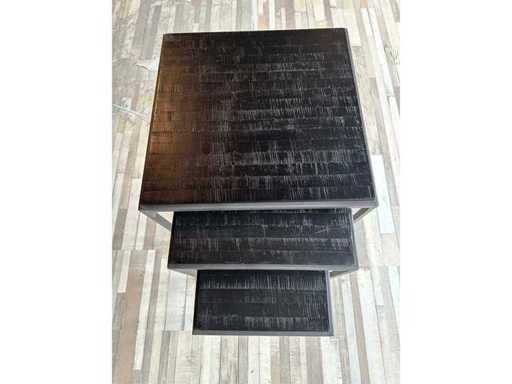 COFFEETAFELS BLAD MAAT 55 CM  ZWART