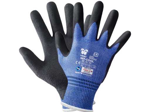 Guantes protectores negros nit-cool X 12PCS