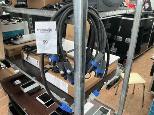 Złącze kabla głośnikowego Speakon NL4FX (9x)