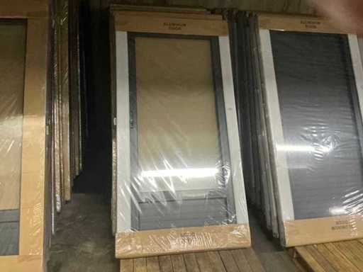 Fonteyn Aluminium deur met kozijn 3/4 glas (5x)