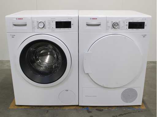 Bosch Serie|8 VarioPerfect Wasmachine & Bosch Serie|8 SelfCleaning Condenser Wasdroger