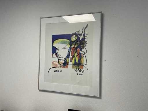 Litografia Hermana Brooda "David Bowie"