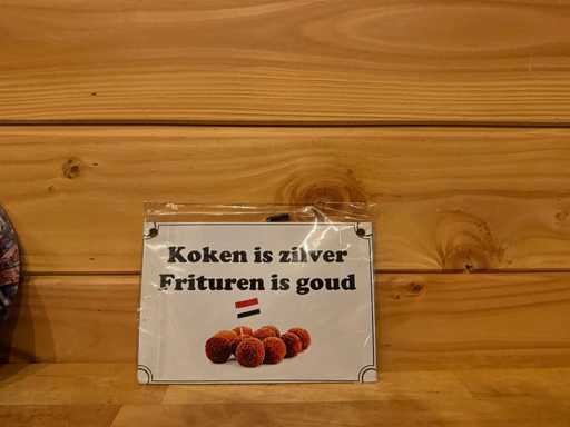 Metal advertising sign 20x15cm