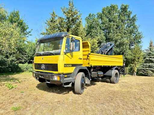 1993 MERCEDES-BENZ LK 1320 Two-way tipper with Hiab 071 – H-registration