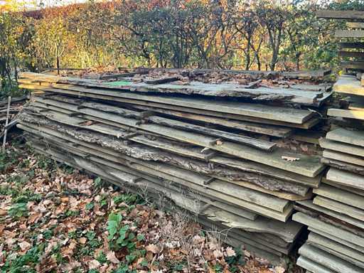 Scarti di segheria in legno di quercia