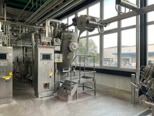 2008 Fongs ECO-8-D1T Einzel-L-förmige vollständige Edelstahl-Rohr-HT-Stofffärbe-Installation