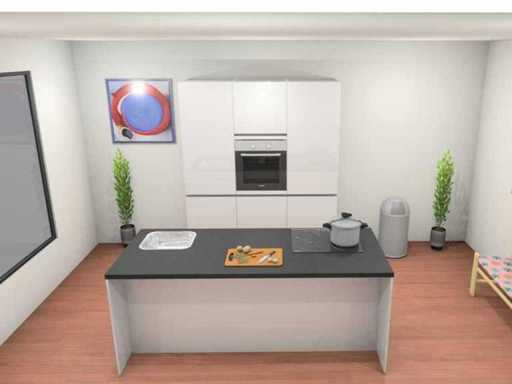 Nobilia Focus Lak Alpin wit ultrahoogglans Eiland Keuken