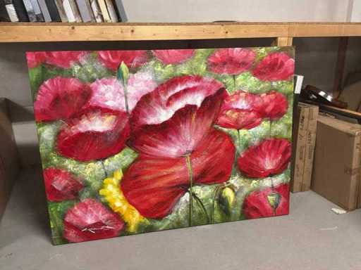 Wall decoration on canvas