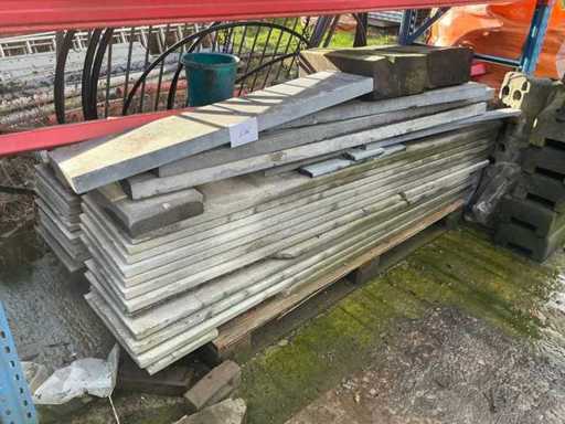 Partij diverse boordstenen