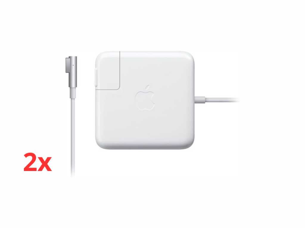 Zwrot towaru 2x Apple MagSafe 2 - Zasilacz sieciowy - 60 Watt 