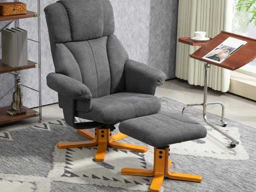 Relaxstoel met voetsteun, relaxstoel