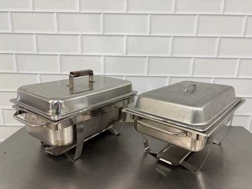 Plat de rasage en acier inoxydable (2x)