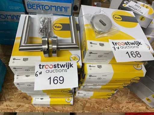 6 Edelstahltürgriffe